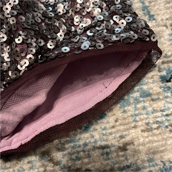 Chico’s Black Label Gray Sequin Short Sleeve Tee - Picture 8 of 16